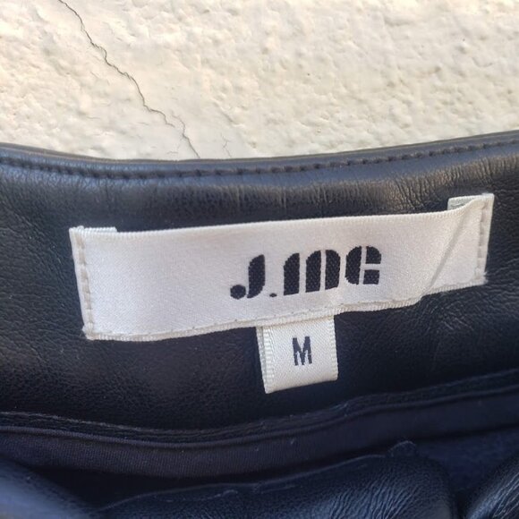 5/$100 SALE - J. Ing Faux Leather Sleek Black Biker Pants - Picture 5 of 6